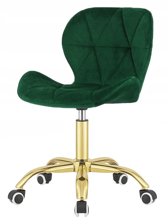 Krzesło obrotowe VASTO OFFICE VELVET FOREST GREEN GOLD