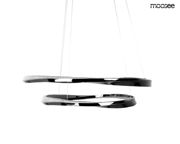 MOOSEE lampa wisząca ANILLO 2 czarny      chrom